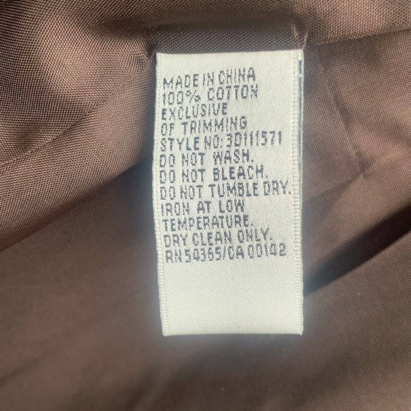 Embroidered long coat brown floral Nygard Collection - Picture 9 of 16